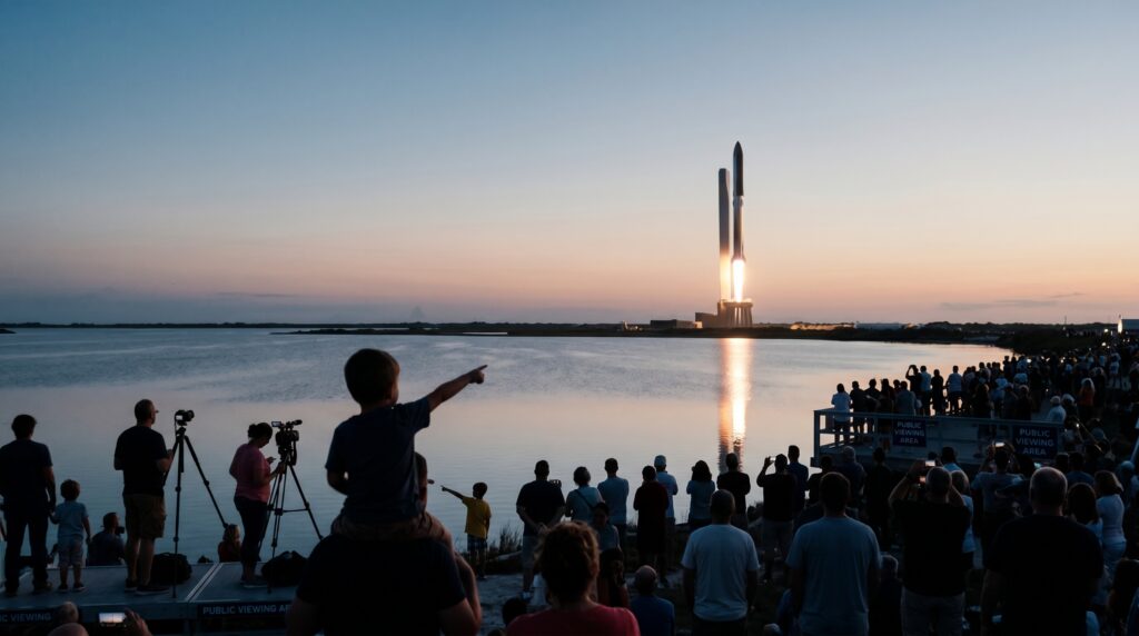 Launch Draws Crowds